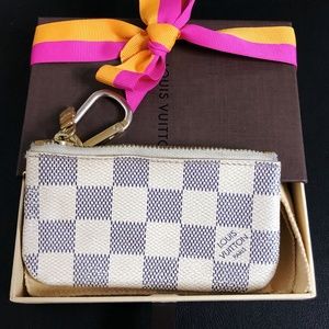 Louis Vuitton Key Pouch in Damien Azur Canvas
